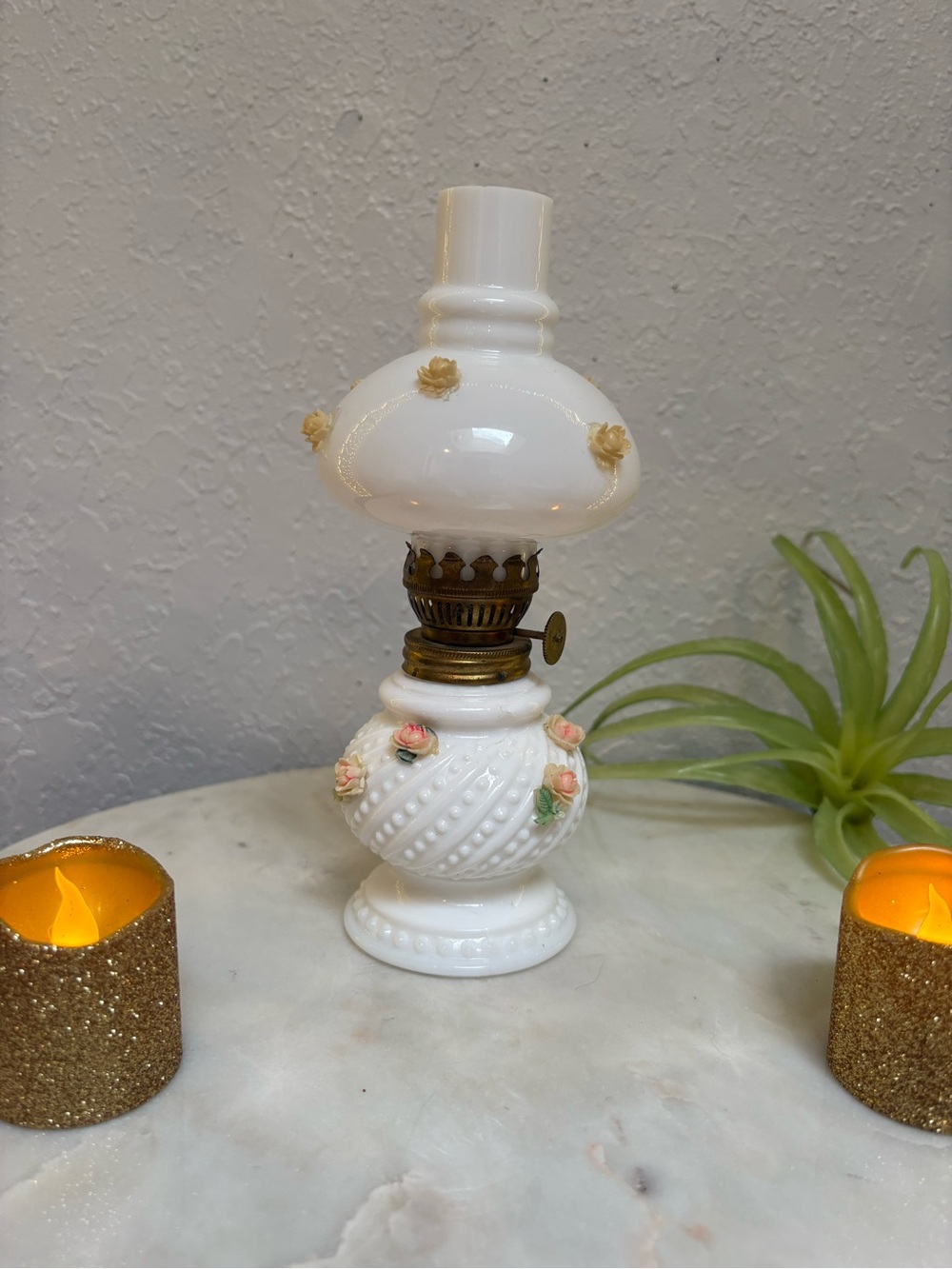 Vintage Petite Oil Lamp